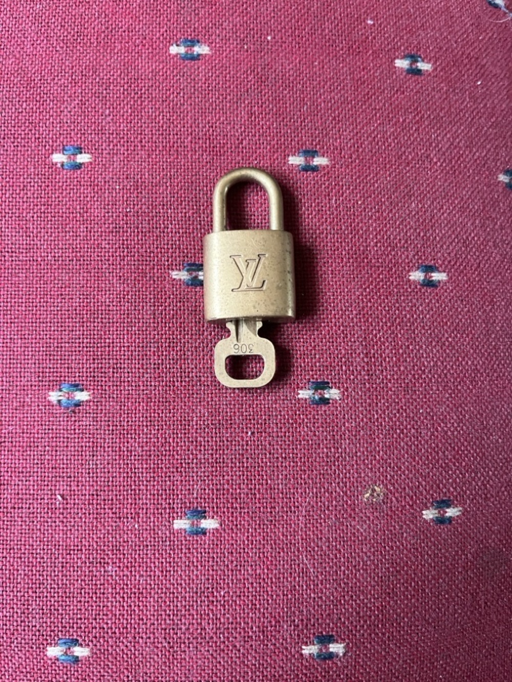 Louis Vuitton Gold Padlock Charm